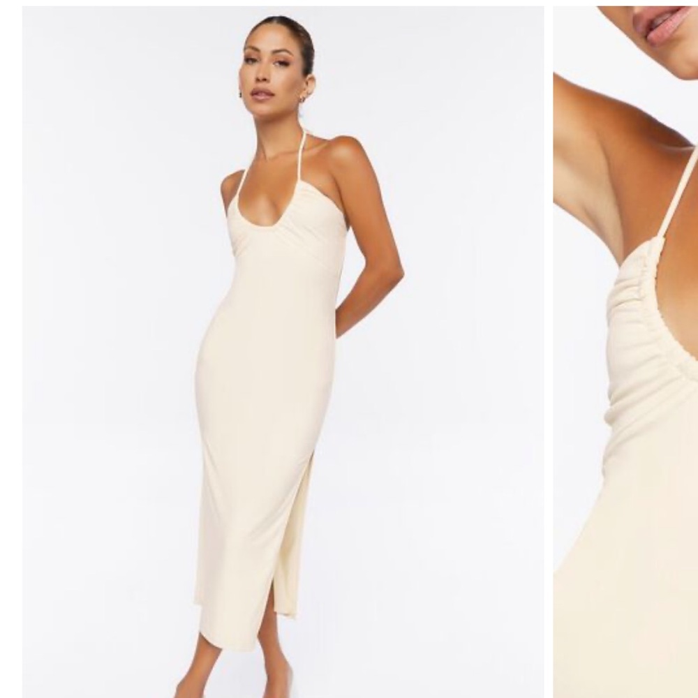 NWT Halter Midi Dress (Black)